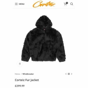 NWT Size Small Corteiz Fur Jacket